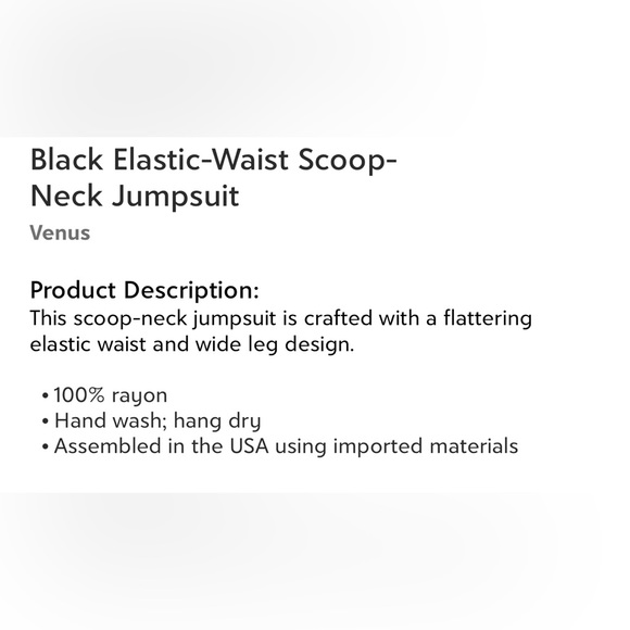 Sheer black jumpsuit with elastic waist - Picture 4 of 4